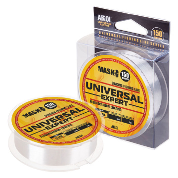 Монофильная леска MASK UNIVERSAL EXPERT прозрачная, размотка 150м, диаметр 0,40мм, тест 14,9кг, 1шт